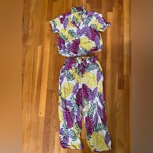 Matching Set in Hawaiian Print